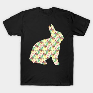 Bunny - Floral Pattern Design T-Shirt